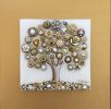 Tree of Love - "Frosted Pearls" | Mixed Media by Cami Levin. Item composed of synthetic compatible with contemporary and eclectic & maximalism style