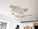 Textured Plaster Decoration on Ceiling | Wall Treatments by Elsa Jeandedieu Studio. Item made of bronze with stone works with minimalism & modern style