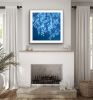 Autumn Twilight I (36 x 36" FRAMED hand-printed cyanotype) | Photography by Christine So