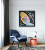 The Man with the Golden Helmet | Oil And Acrylic Painting in Paintings by Jacob von Sternberg Large Abstracts. Item composed of canvas and synthetic