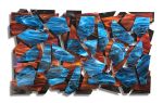 "Geodesic" Glass and Metal Wall Art Sculpture | Wall Sculpture in Wall Hangings by Karo Studios | Chicago IL. USA in Chicago. Item made of metal & glass