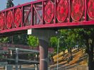 Blossom Hill Pedestrian Bridge | Public Sculptures by Vicki Scuri SiteWorks | Endicott Boulevard & Blossom Hill Road, San Jose, CA in San Jose. Item composed of steel