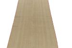 Vintage Plain Kilim in Beige-Brown Striations, Solid | Area Rug in Rugs by Rug and Kilim