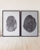 Fingerprint and Tree Rings Print | Prints by Erik Linton. Item made of paper