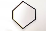 HEX Mirror | Decorative Objects by Alex Drew & No One. Item composed of walnut