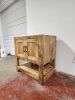 Custom Single Sink Vanity | Countertop in Furniture by Limitless Woodworking. Item made of maple wood works with mid century modern & contemporary style