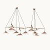 Emily Group of Nine Pendant Light – Copper Semi-Matte | Pendants by MOSS Objects. Item made of oak wood & steel compatible with contemporary and modern style