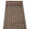 Vintage Mid-Century Geometric Beige Brown and Pink Wool | Area Rug in Rugs by Rug and Kilim