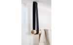 Black Leather Suspension Strap | Storage by Keyaiira | leather + fiber | Artist Studio in Santa Rosa. Item composed of leather