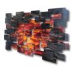 "Dusk" Glass and Metal Wall Art Sculpture | Wall Sculpture in Wall Hangings by Karo Studios. Item made of metal & glass
