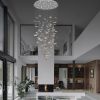 Murano Maple Leaves Chandelier in Cognac Glass Color | Pendants by Galilee Lighting. Item composed of metal and glass in modern style