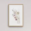 Floral No. 20 : Original Watercolor Painting | Paintings by Elizabeth Beckerlily bouquet. Item composed of paper compatible with minimalism and contemporary style