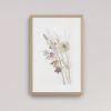 Floral No. 20 : Original Watercolor Painting | Paintings by Elizabeth Becker. Item composed of paper compatible with minimalism and contemporary style