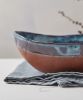 Oval Blue Pottery Bowl | Serving Bowl in Serveware by ShellyClayspot. Item made of stoneware