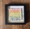 Small framed tapestry | Wall Hangings by Cristina Ayala. Item composed of cotton and fiber