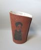 Custom Terracotta Portrait Planter | Vases & Vessels by ShellyClayspot. Item made of stoneware