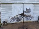 Nesting Eagles | Public Sculptures by Wendy Klemperer Art Inc | VINS Nature Center in Hartford. Item made of steel