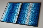No. 15 Set of 2 Acoustic Diffuser Panel - Gradient Abstract | Wall Sculpture in Wall Hangings by Joseph A