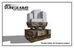 Mining Industry Memorial Sculpture | Public Sculptures by Shane Grammer Arts. Item composed of steel and stone