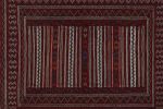 Vintage Baluch Tribal Kilim in Red with Geometric Patterns | Area Rug in Rugs by Rug and Kilim