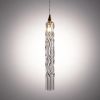 Crystal Falls 56 Glass Pendants in Cylindrical Shape | Pendants by Galilee Lighting. Item made of metal with glass works with modern & traditional style