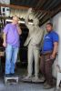 Nelson Mandela Balcony Statue | Public Sculptures by Barry Jackson Artist | Cape Town City Hall in Cape Town. Item made of ceramic