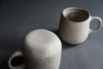 Stone - "STABILITY" squat mug with handle | Drinkware by Laima Ceramics. Item made of stoneware works with rustic style