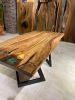 Walnut table, wooden table, live edge dine table | Dining Table in Tables by Gül Natural Furniture. Item made of wood works with country & farmhouse & rustic style