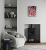 Bare Bones #2 - Red | Wall Sculpture in Wall Hangings by Gila Mosaics Studio. Item made of cement compatible with minimalism and contemporary style