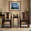 Ming Scholar Dragon Burl Southern Official Hat Set Armchair | Chairs by Dynasty Artisan. Item composed of wood in contemporary or eclectic & maximalism style