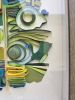 Mix media abstract | Mixed Media by Glimpsecraft. Item composed of canvas and paper in contemporary or art deco style