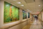 Project Watershed | Public Art by Joanie Gagnon San Chirico Studio | AtlantiCare Regional Medical Center, Mainland Campus in Galloway. Item composed of canvas and synthetic