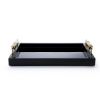 Elegant Horn Decorative Tray with Gold Accents | Serving Tray in Serveware by Finara