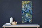 Blue Daze Original Oil Abstract | Oil And Acrylic Painting in Paintings by Strokes by Red - Red (Linda Harrison)
