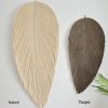 Giant fiber art leaf soft sculpture- Giant Leaf | Macrame Wall Hanging in Wall Hangings by YASHI DESIGNS