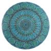 Large ceramic Mandala mural 125cm turquoise | Murals by GVEGA. Item composed of stoneware
