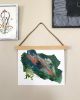 Forage | Oil And Acrylic Painting in Paintings by Amy Bramante. Item made of paper