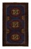 Rug & Kilim's Baluch Tribal Rug in Blue with Red & Beige | Area Rug in Rugs by Rug and Kilim