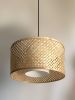 Mushroom Pendant Lamp | Pendants by Mianzi. Item made of bamboo