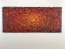 Inferno Sunrise | Oil And Acrylic Painting in Paintings by Tim Kim Design. Item made of wood works with contemporary style