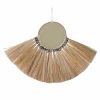Soleil Fringe Mirror Wall Decor | Decorative Objects by Casa Amarosa. Item made of glass