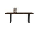 Black Walnut Solid Wood Dine Table - Custom Table | Dining Table in Tables by Tinella Collection. Item composed of walnut and metal in contemporary or country & farmhouse style