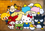 sanrio souffle | Murals by Darin | Montclair Parking Garage in Oakland. Item made of synthetic