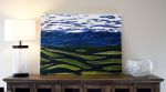 Blue Foothills | Oil And Acrylic Painting in Paintings by Leilani Norman Art & Design. Item made of canvas with synthetic