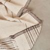 Seytu Classic Black & White Soft Artisanal Stripes Handloom | Throw in Linens & Bedding by Studio Variously