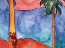 Desert Remnants | Watercolor Painting in Paintings by Catherine Twomey