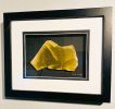 8x10 Framed Stone Artwork (Honeycomb Calcite) | Wall Sculpture in Wall Hangings by Scott Gentry Sculpture, LLC. Item made of stone compatible with contemporary and modern style
