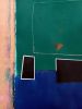 Black, red and pink composition | Oil And Acrylic Painting in Paintings by Luis Medina. Item made of paper compatible with minimalism and contemporary style