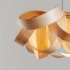 Gross 4 Lamp -Chandelier Lighting-Wood Veneer Lamp Manually | Chandeliers by Traum - Wood Lighting | Lima in La Victoria. Item made of wood works with minimalism style