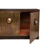 Medallion Credenza | Storage by Jonathan Rachman Design | SF Decorator Showcase 2019 in San Francisco. Item made of walnut with brass